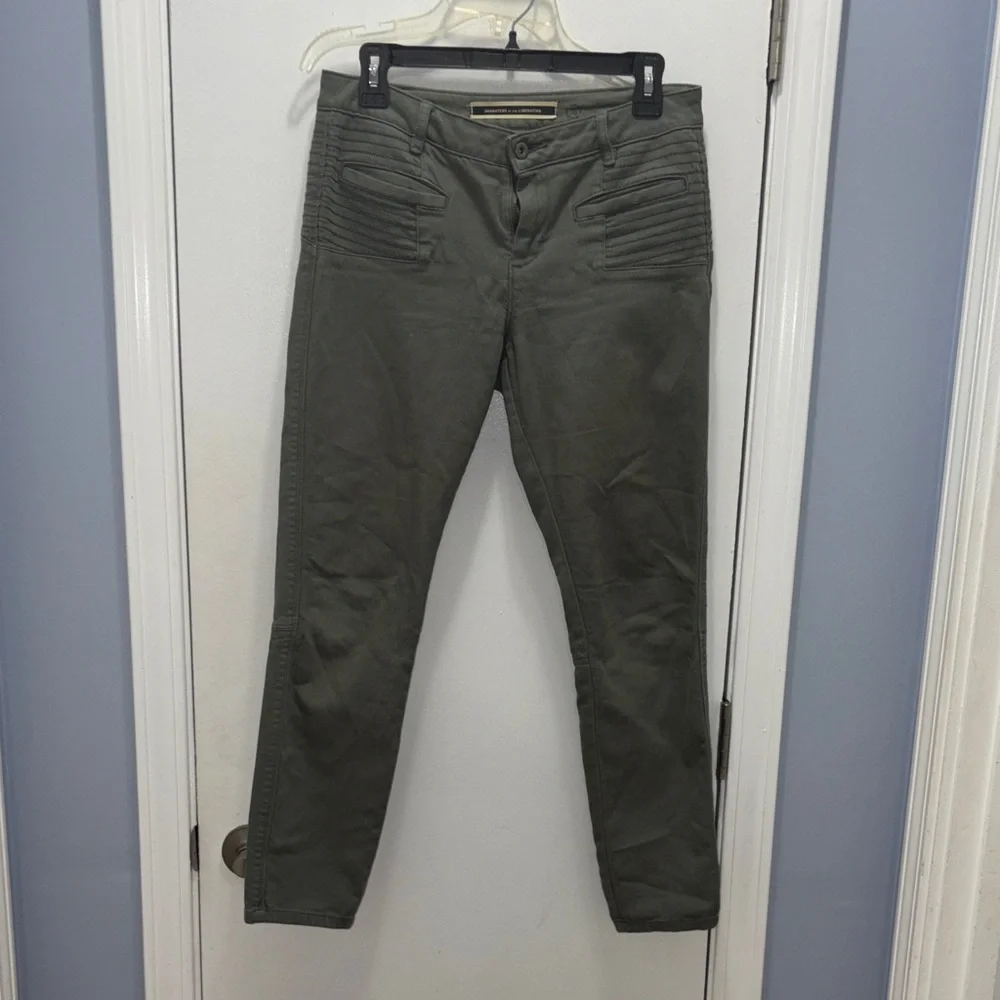 Daughters of the Liberation by Anthropologie Olive Green Women's Pants size 28